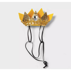 NEW Pet Cat Hyde & eek ROYALTY CROWN QUEEN Halloween Costume One Size Headpiece